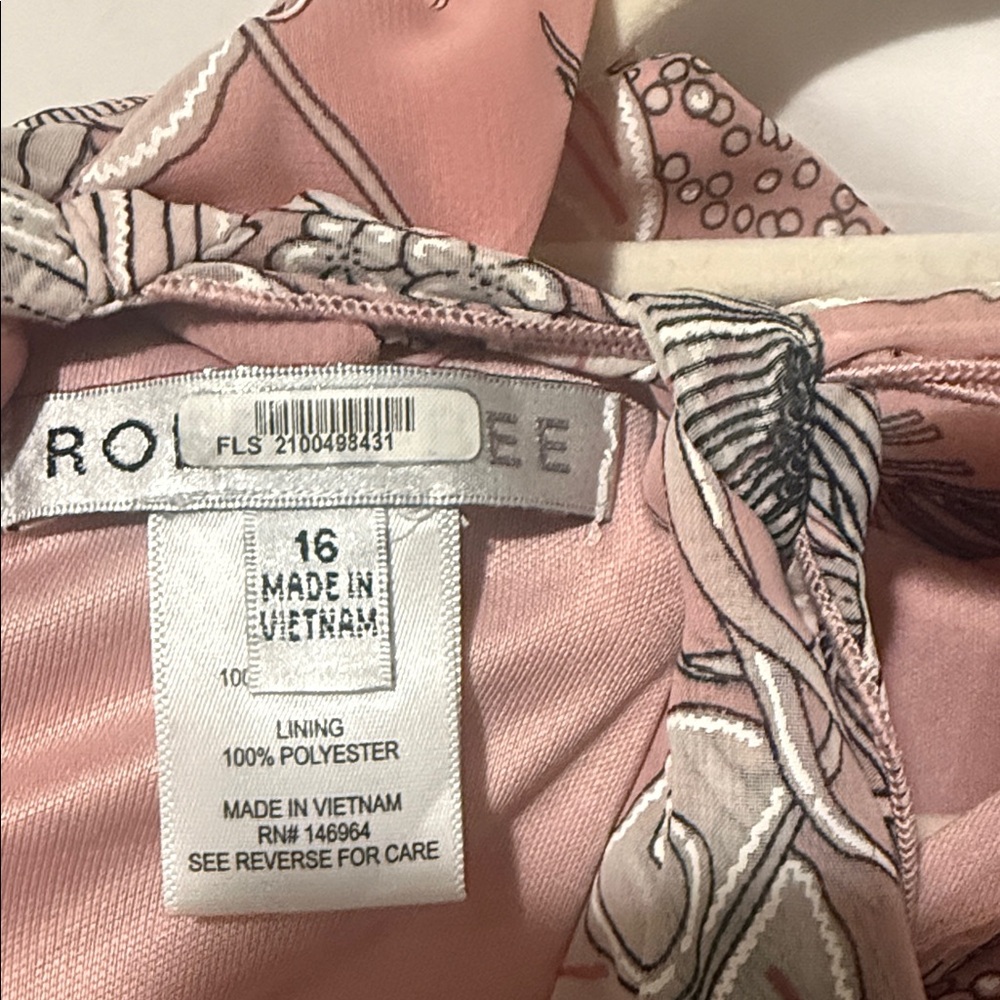 Robbie Bee Pink Floral Midi Dress - Picture 4 of 4